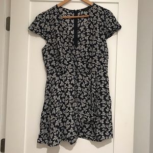 Floral skort/romper